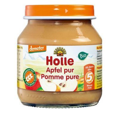 HOLLE Bio Deser dla niemowląt Przetarte jabłuszko, 125g