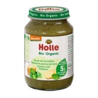 HOLLE Bio Organic Danie dla niemowląt Szpinak-ziemniak 5m+, 190g