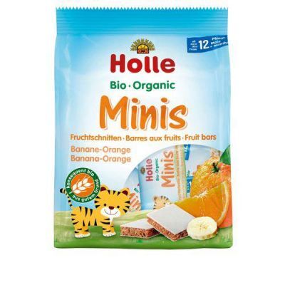 HOLLE Bio Organic Mini batoniki banan- pomarańcza, 8x12,5g