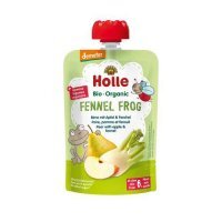 HOLLE Bio Organic Mus owocowy gruszka, jabłko i koper włoski, 100g
