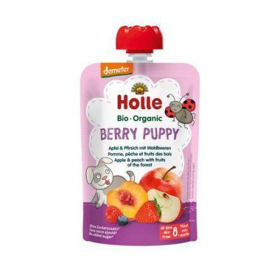 HOLLE Bio Organic Mus owocowy jabłko, brzoskwinia i owoce leśne, 100g