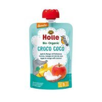 HOLLE Bio Organic Mus owocowy jabłko, mango i kokos, 100g