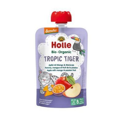 HOLLE Bio Organic Mus owocowy jabłko, mango i marakuja, 100g