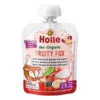 HOLLE Bio Organic Mus owocowy z jogurtem mix owoców, 85g KRÓTKA DATA 31.01.2025