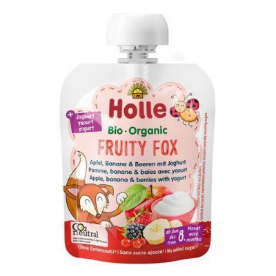 HOLLE Bio Organic Mus owocowy z jogurtem mix owoców, 85g
