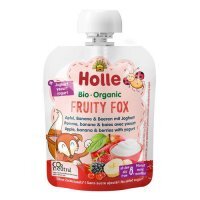 HOLLE Bio Organic Mus owocowy z jogurtem mix owoców, 85g