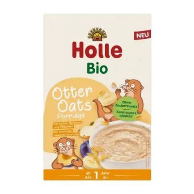 HOLLE BIO Otter Oats Kaszka z jabłkiem, bananem i śliwkami 12m+, 200g