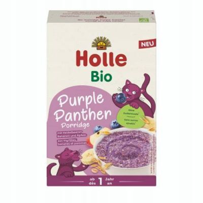 HOLLE BIO Purple Panther Kaszka z jagodami, bananem i jabłkiem, 200g