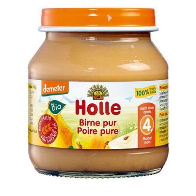 HOLLE Deser dla niemowląt Przetarta gruszka, 125g