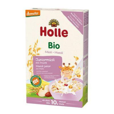 HOLLE Junior Kaszka musli wieloziarnista z owocami po 10. miesiącu, 250g
