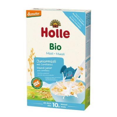 HOLLE Junior Kaszka musli z płatkami kukurydzianymi po 10. miesiącu, 250g