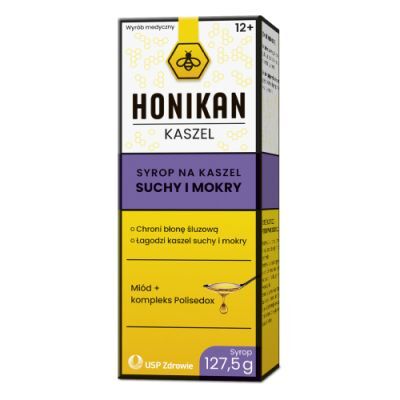 Honikan Kaszel, 127,5 g - syrop na kaszel suchy i mokry