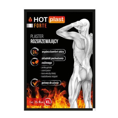 HOT Plast Forte Plaster rozgrzewający 12 x 18cm, 1 szt.