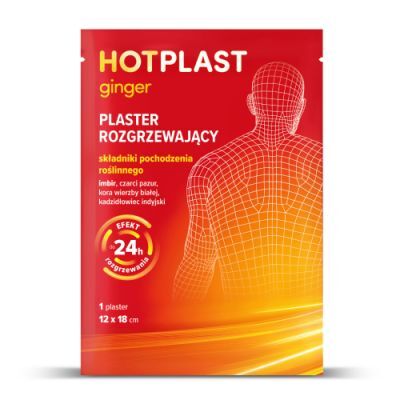 Hot Plast Ginger Plaster rozgrzewający 12 x 18 cm, 1 szt.