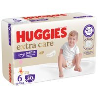 HUGGIES Pieluchomajtki Extra Care Pants rozmiar 6 (15-25kg), 30szt.