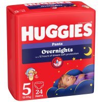 HUGGIES Pieluchomajtki Overnights Pants rozmiar 5 (12-17kg), 24szt.