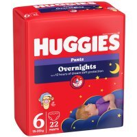 HUGGIES Pieluchomajtki Overnights Pants rozmiar 6 (15-25kg), 22szt.