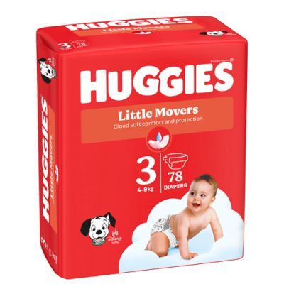 HUGGIES Pieluchy Ultra Comfort rozmiar 3 (5-9kg), 78szt
