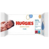 HUGGIES Pure Extra Care Chusteczki nawilżane, 56 sztuk