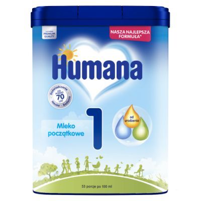 HUMANA 1 HMO Mleko początkowe od urodzenia, 750g