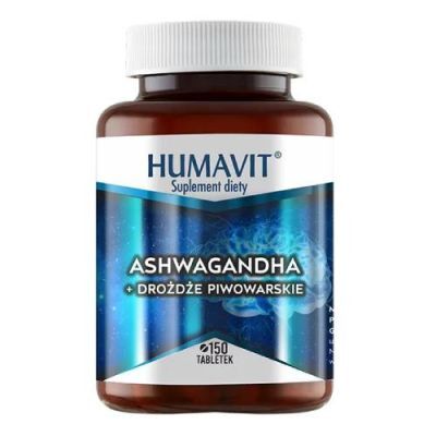 HUMAVIT Ashwagandha + Drożdże Piwowarskie, 150 tabl.