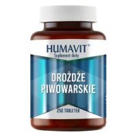 HUMAVIT Drożdże Piwowarskie 250 tabletek