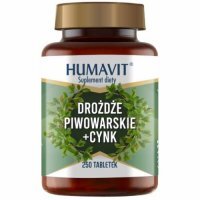 HUMAVIT Drożdże Piwowarskie + Cynk 250 tabletek