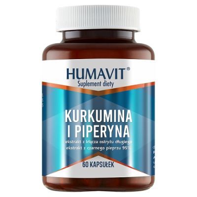 HUMAVIT KURKUMINA I PIPERYNA 60 kapsułek