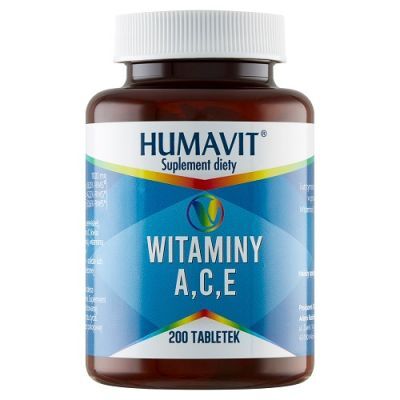 HUMAVIT V drożdże piwne z witaminami A, C, E 200 tabletek