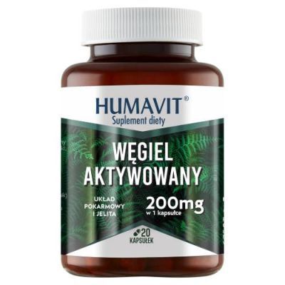 HUMAVIT Węgiel Aktywowany 20 kapsułek
