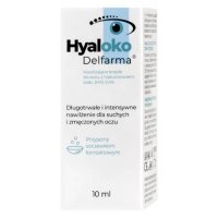 Hyaloko Delfarma Nawilżajżce krople do oczu z hialuronianem sodu (HA) 0,4%, 10 ml