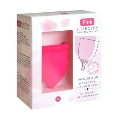 HYDREX Pink Kubeczek Menstruacyjny rozmiar M, 1szt.