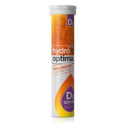 HYDROOPTIMA SENIOR D3 20 tabletek musujących nawodnienie
