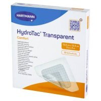HydroTac Comfort Transparent Opatrunek Żelowy, Jałowy 12,5x12,5cm, 10 szt