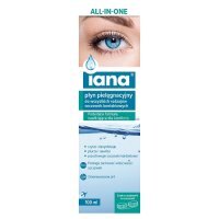 Iana All In One Płyn pielęgnacyjny do wszystkich rodzajów soczewek kontaktowych, 100 ml