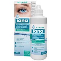 Iana All In One Płyn pielęgnacyjny do wszystkich rodzajów soczewek kontaktowych, 100 ml