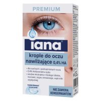 Iana Premium nawilżające krople do oczu, 10 ml