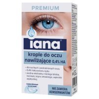 Iana Premium nawilżające krople do oczu, 10 ml
