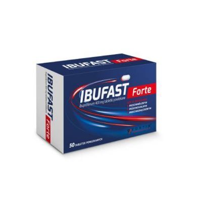 Ibufast Forte 400 mg, 50 tabletek