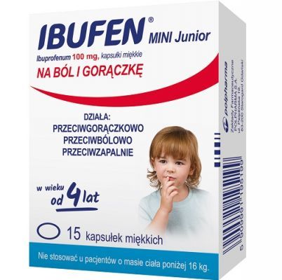 IBUFEN MINI JUNIOR 100 mg 15 kapsułek