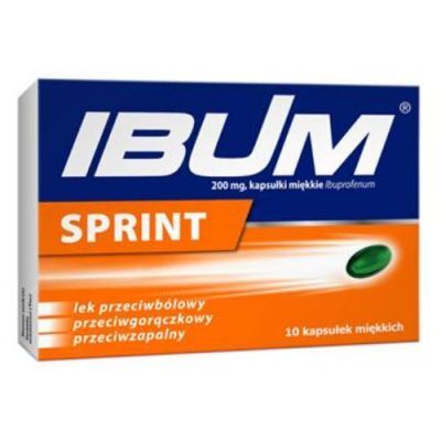 IBUM SPRINT 200 mg 10 kapsułek