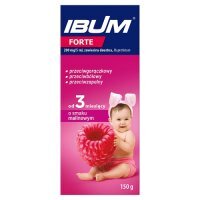 IBUM FORTE Zawiesina o smaku malinowym 200 mg/5 ml, 150 g