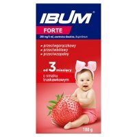 IBUM FORTE Zawiesina o smaku truskawkowym 200 mg/5 ml - 100 g