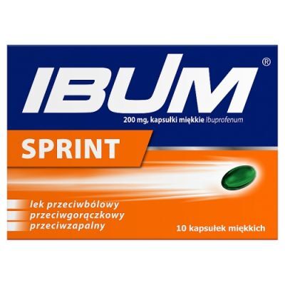 Ibum Sprint 200 mg, 10 kapsułek miękkich