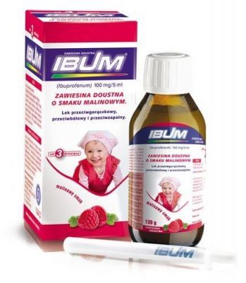 IBUM zawiesina doustna 0,1g/5ml smak malinowy 130 g