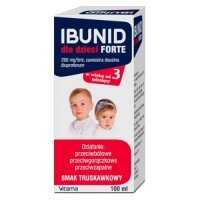 IBUNID dla dzieci FORTE 200mg/5ml zawiesina o smaku truskawkowym 100 ml