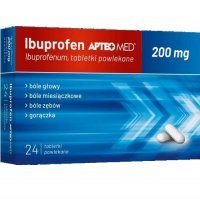 IBUPROFEN APTEO MED 200 mg 24 tabletki DATA WAŻNOŚCI 31.07.2023