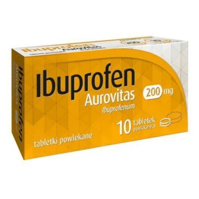 IBUPROFEN Aurovitas 200mg, 10 tabletek