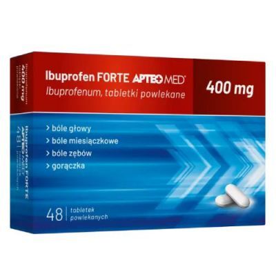 Ibuprofen Forte APTEO MED 400mg, 48 tabletek