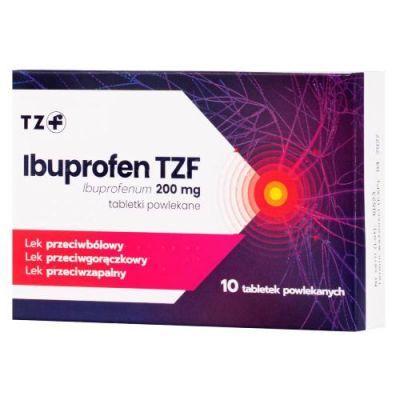 Ibuprofen TZF 200 mg, 10 tabletek powlekanych